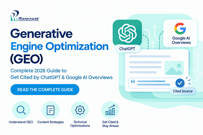 Generative Engine Optimization (GEO): Complete 2026 Guide to Get Cited by ChatGPT & Google AI Overviews